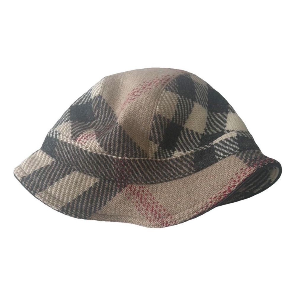 Burberry Black and Cream Bucket Hat